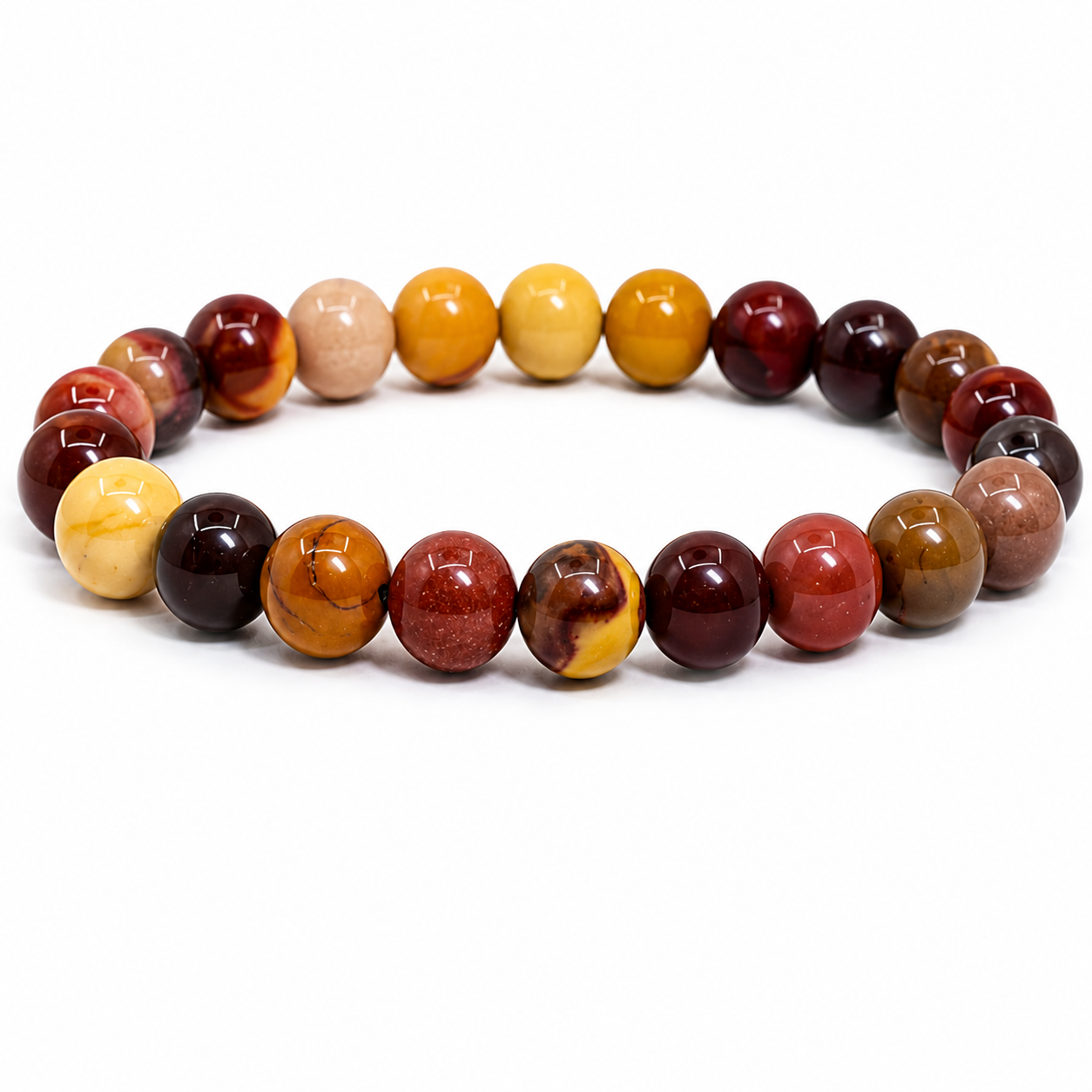 Mookaite Jasper Beaded Bracelet Mookaite Jasper Beaded Bracelet - Image 1