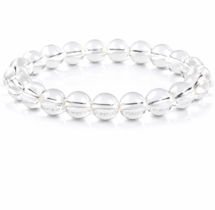 Natural-Clear-Quartz-Beaded-Bracelet