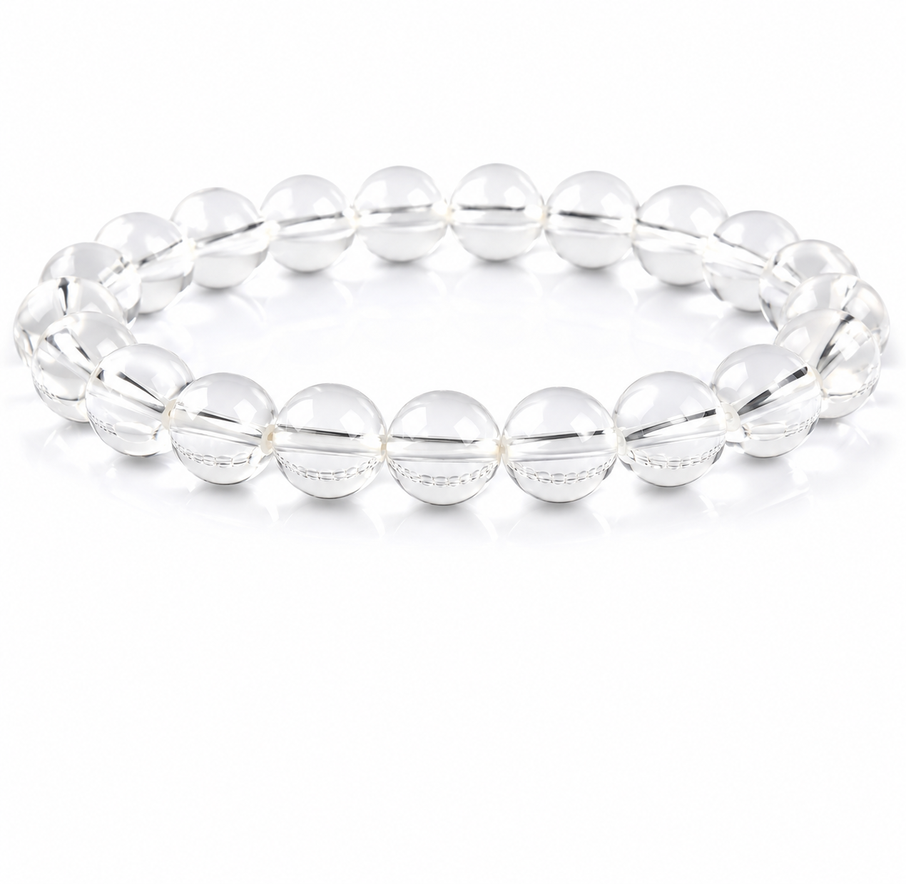 Natural Clear Quartz Beaded Bracelet Natural-Clear-Quartz-Beaded-Bracelet