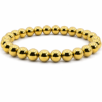 Natural-Gold-Hematite-Beaded-Bracelet