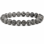 Natural-Grey-Picasso-Jasper-Crystal-Beaded-Bracelet