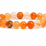 Natural-Orange-Agate-Beaded-Bracelet